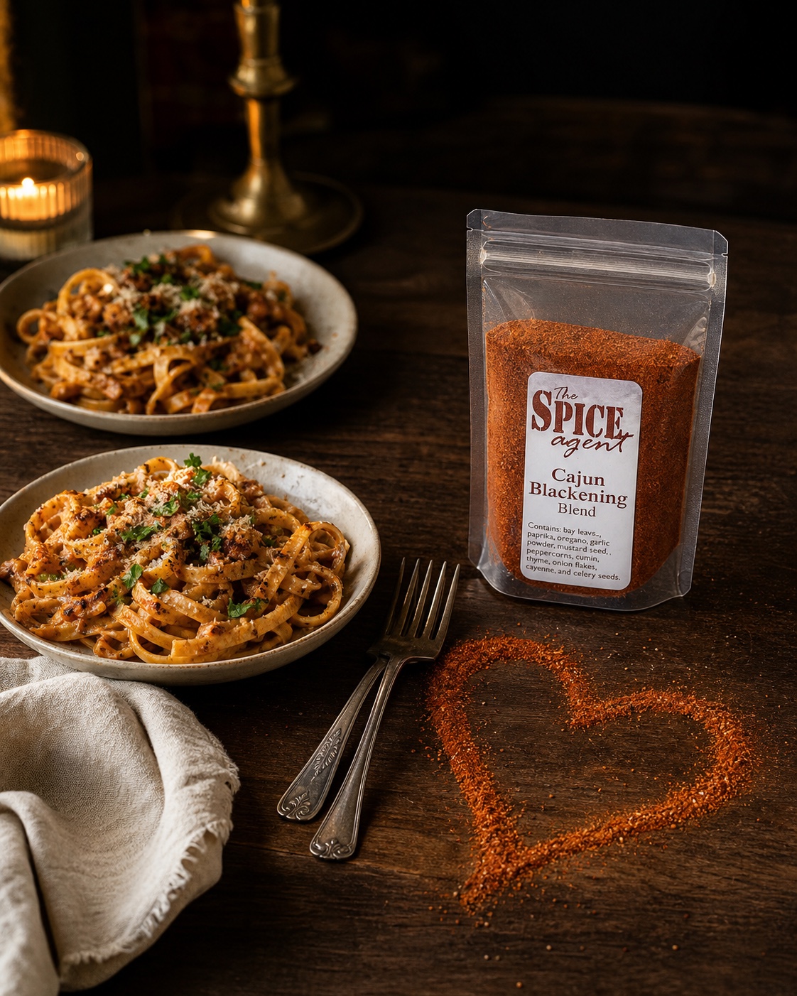 Valentine’s dinner for two with Spice Agent seasonings