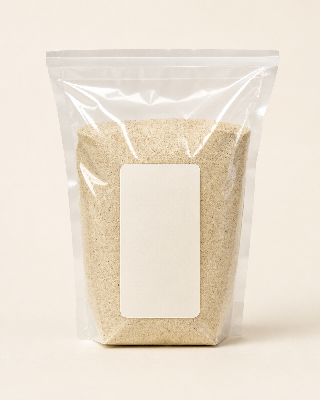 Generated blank-label refill pouch study for Adobo Seasoning