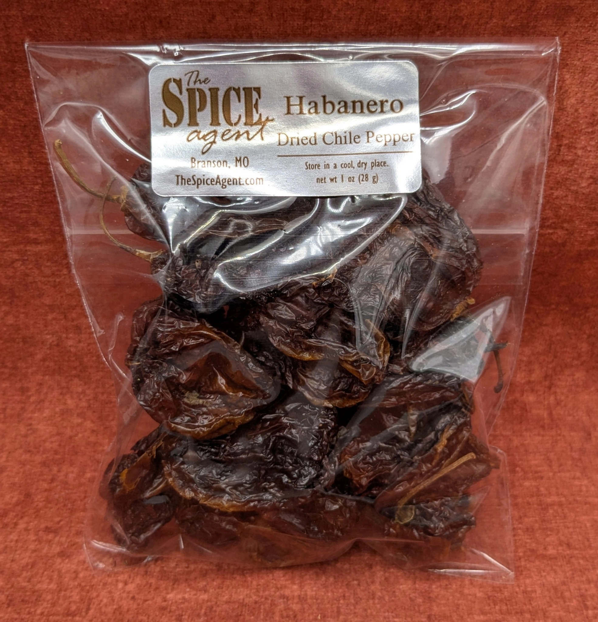 Habanero Chile Pepper, Dried current package