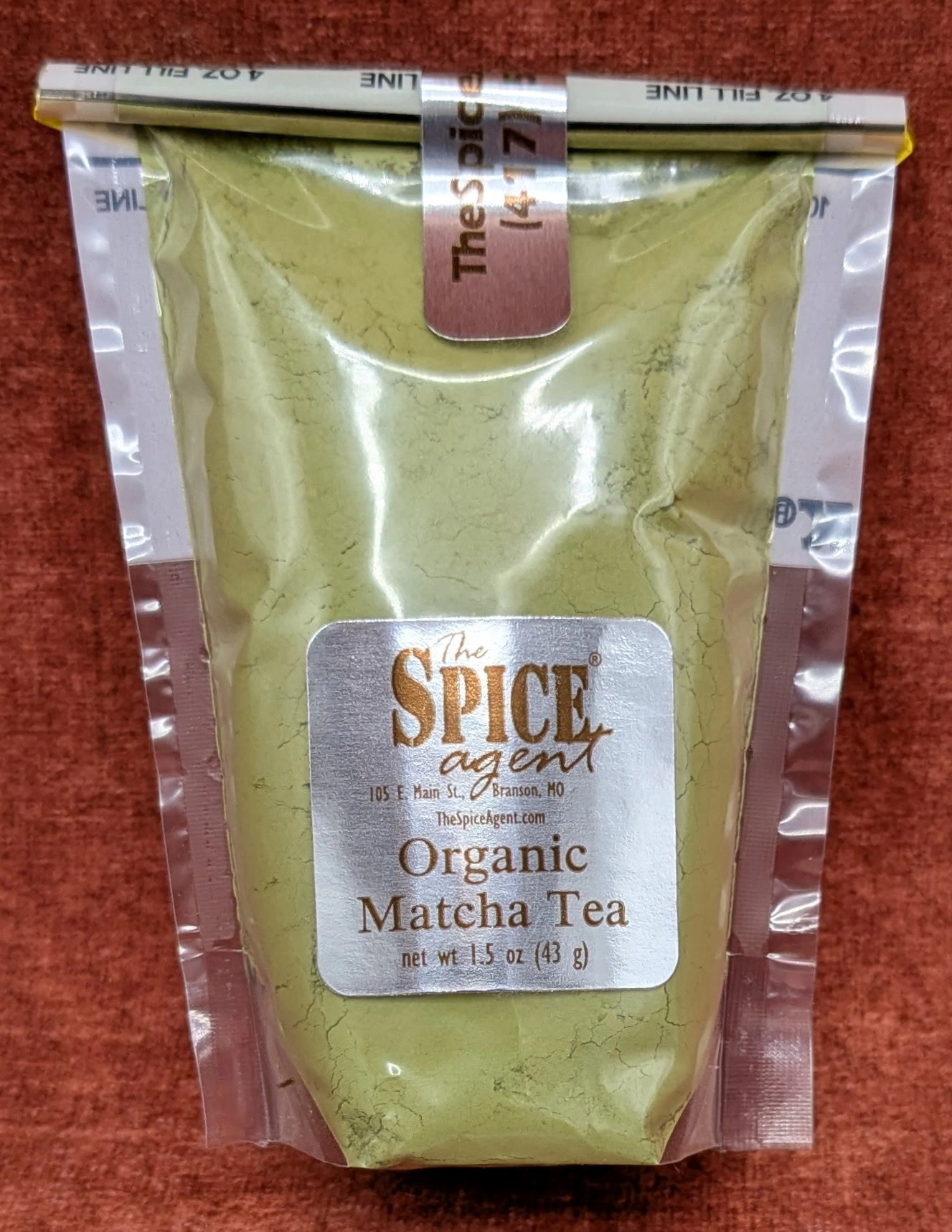 Matcha, Organic Tea Powder current package