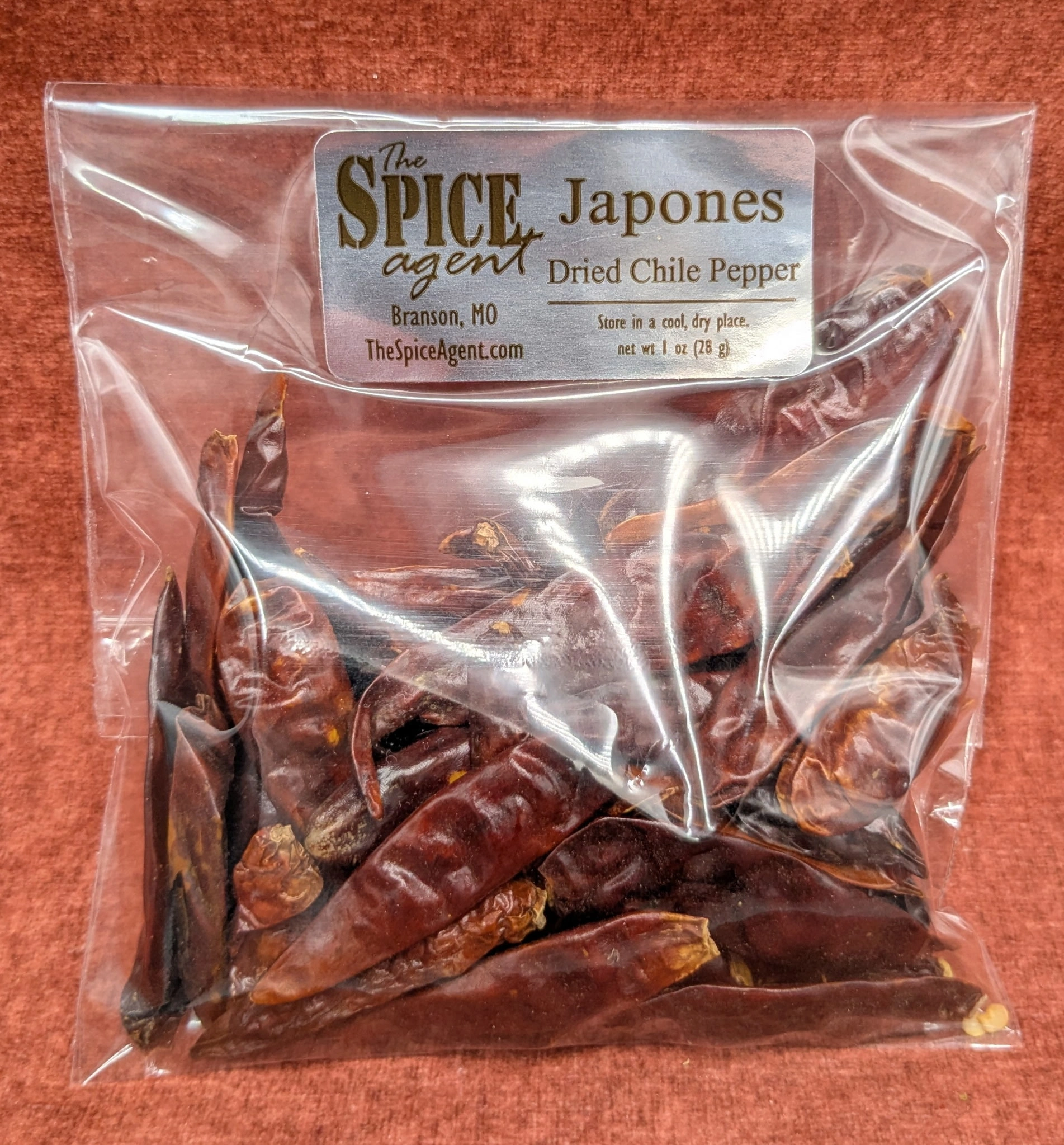 Japones Chile Pepper, Dried current package