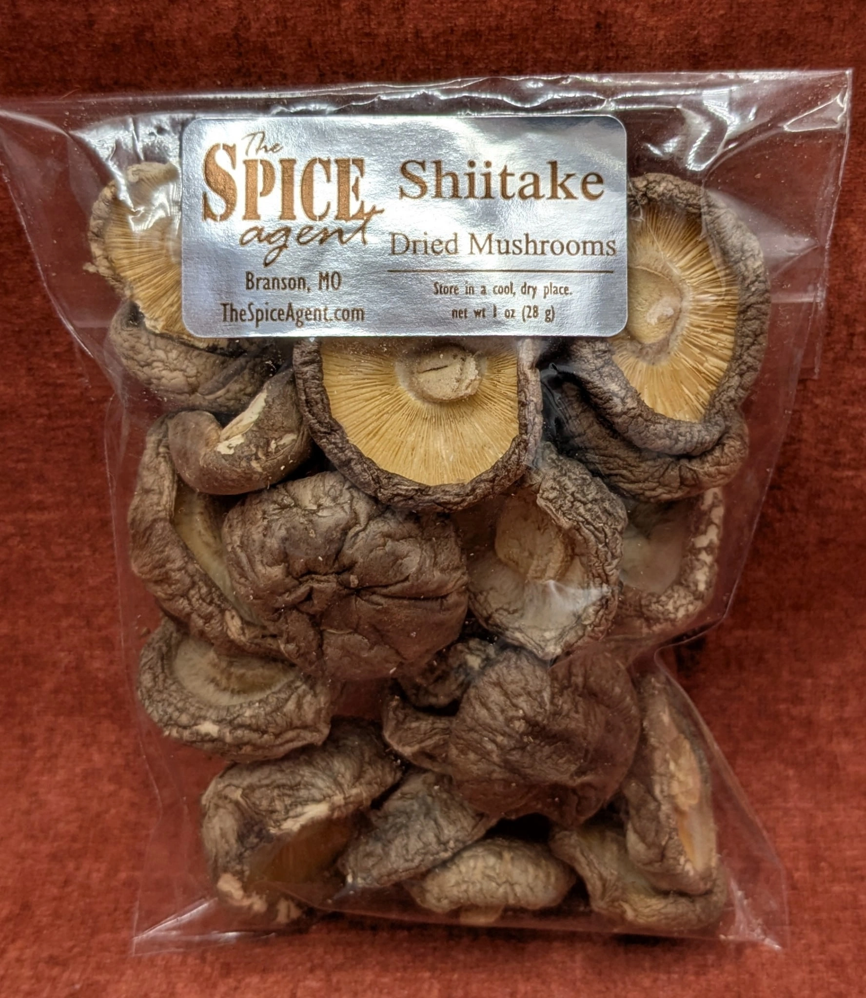 Shiitake Mushrooms current package