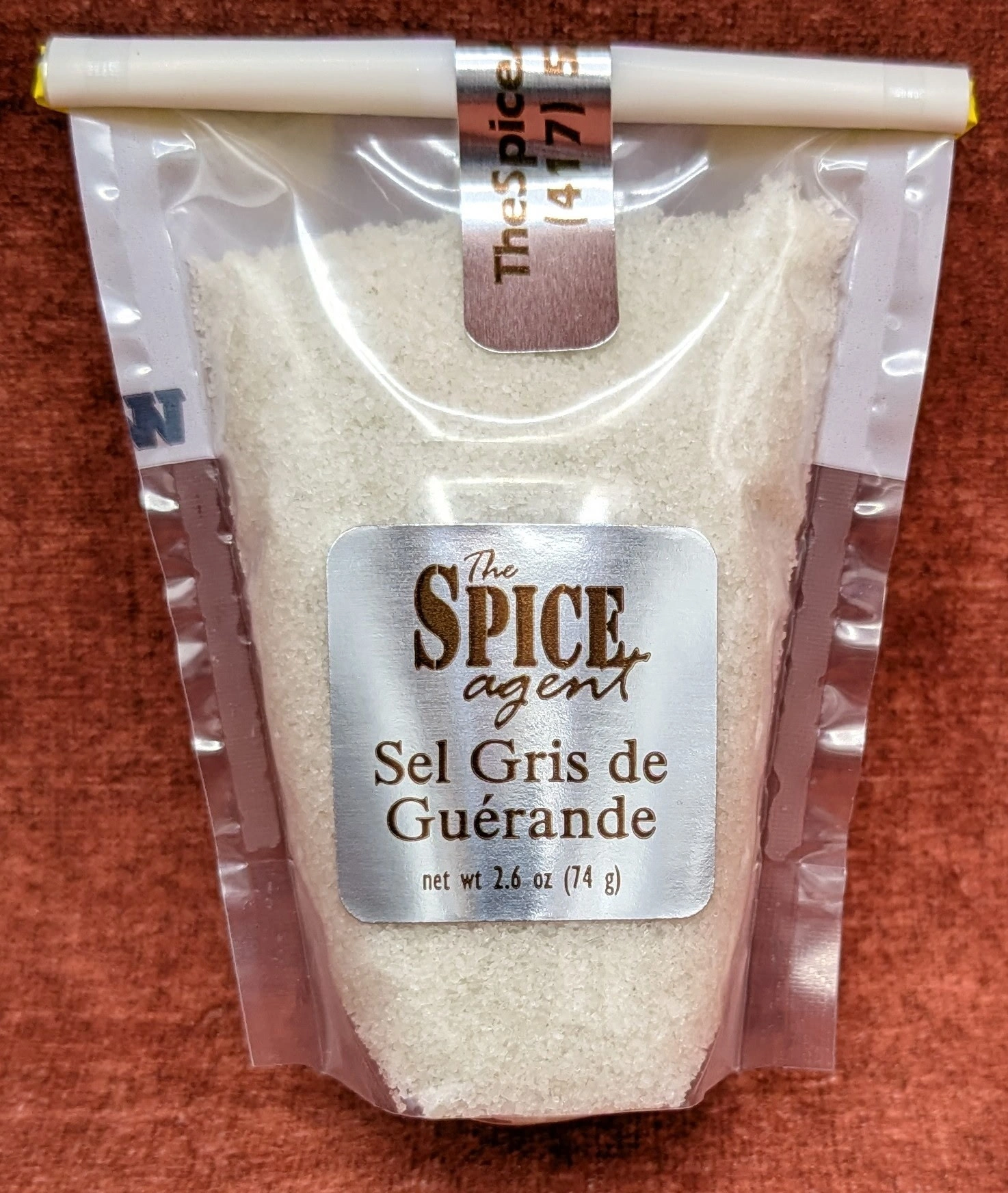 Current refill bag of Sel Gris de Guerande, net weight 2.6 ounces